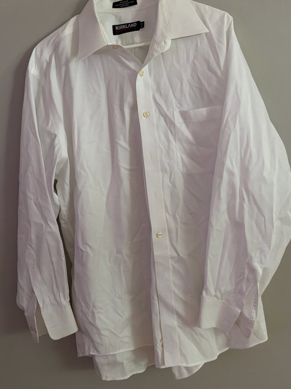 Kirkland Signature Classic White Men's Dress Shirt